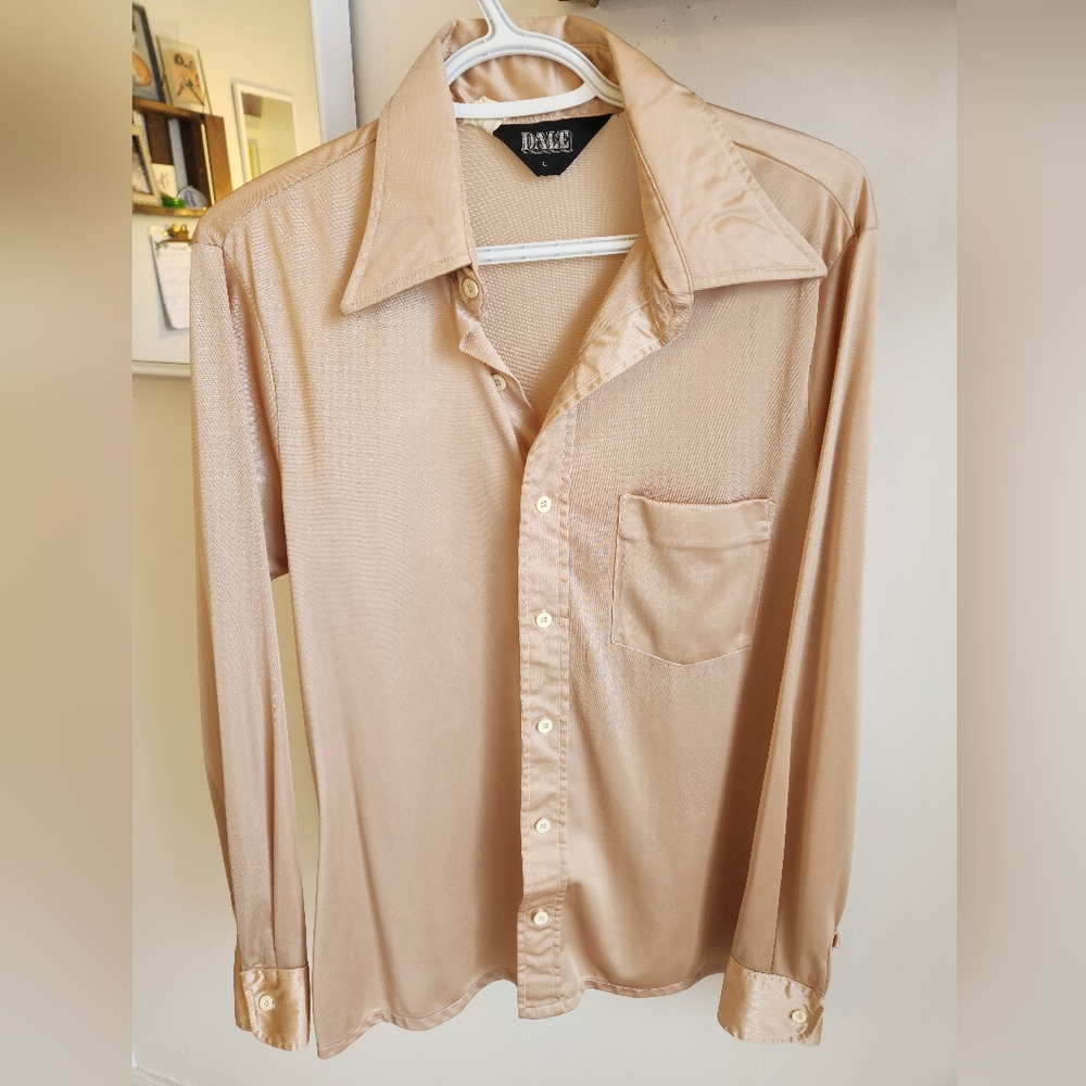 Metallic, Gold Blouse - Picture 2 of 12